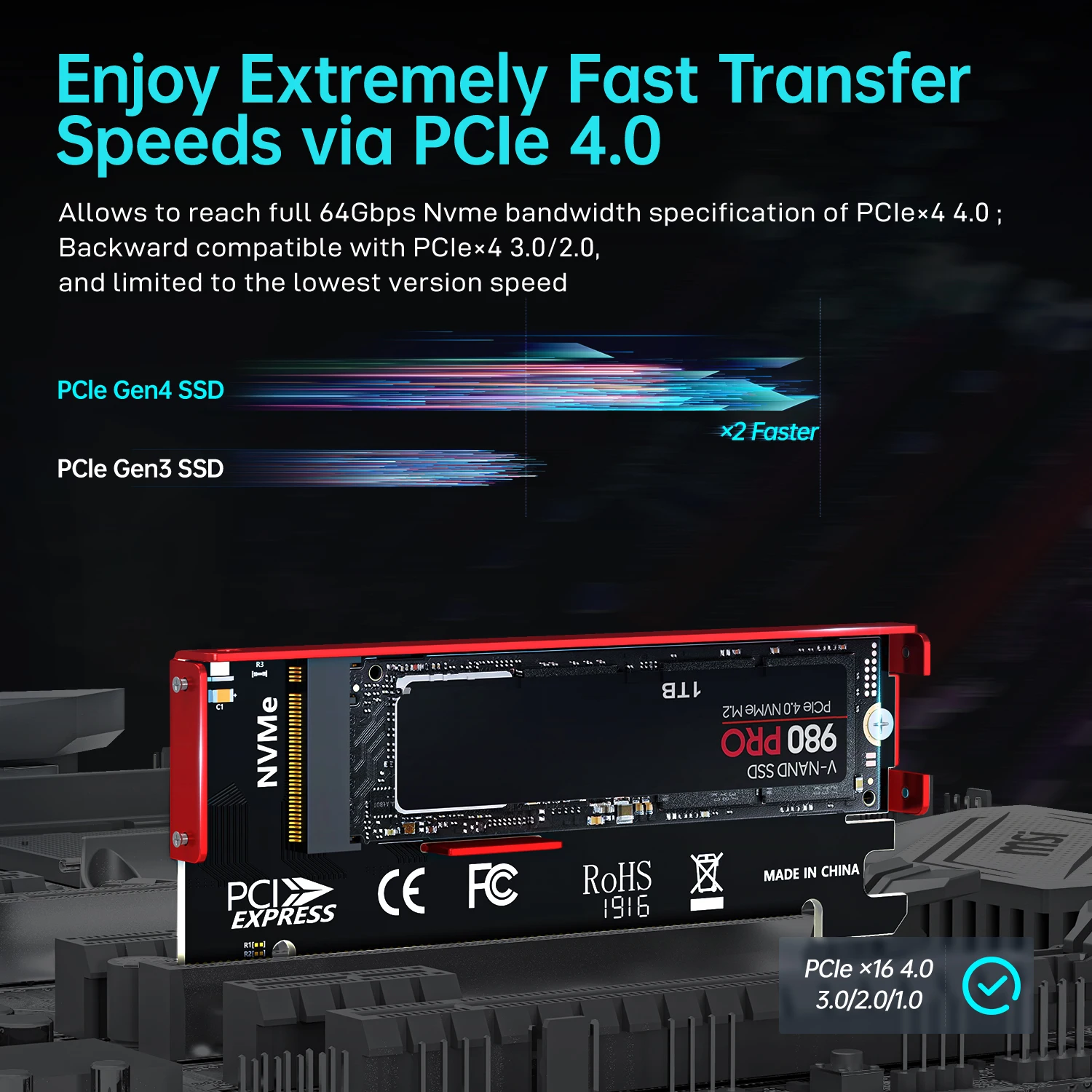 JEYI M.2 NVME - PCIe 4.0 X16 A - Samsung Ssd 990 Pro incelemesi ve fiyatı